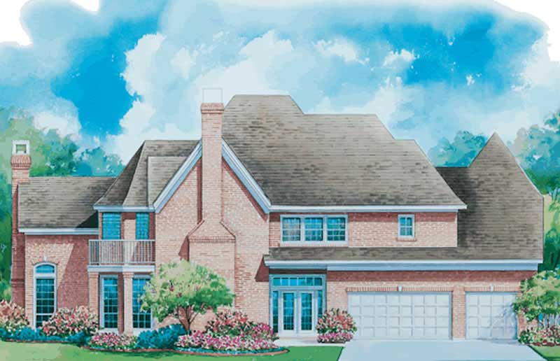 House Plan 1201550 4 Bedroom, 3393 Sq Ft Luxury Traditional Home