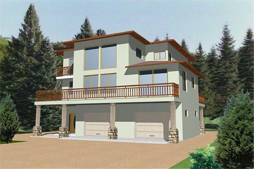 Contemporary, Modern House Plans Home Design GHD3091 8828
