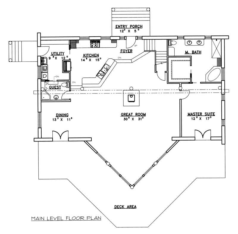 Log Cabin Home Plan 3 Bedrms, 3 Baths 3219 Sq Ft 1321400