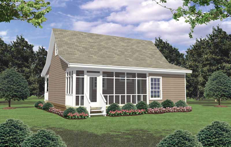 2 Bedrm, 800 Sq Ft Country House Plan 1411078