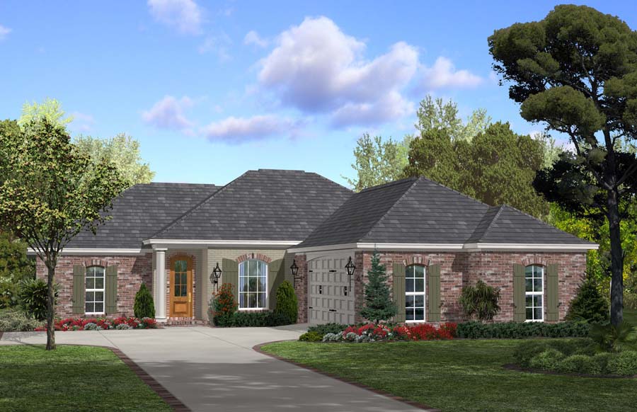 House Plan 1421063 3 Bdrm, 1,600 Sq Ft Acadian Home ThePlanCollection