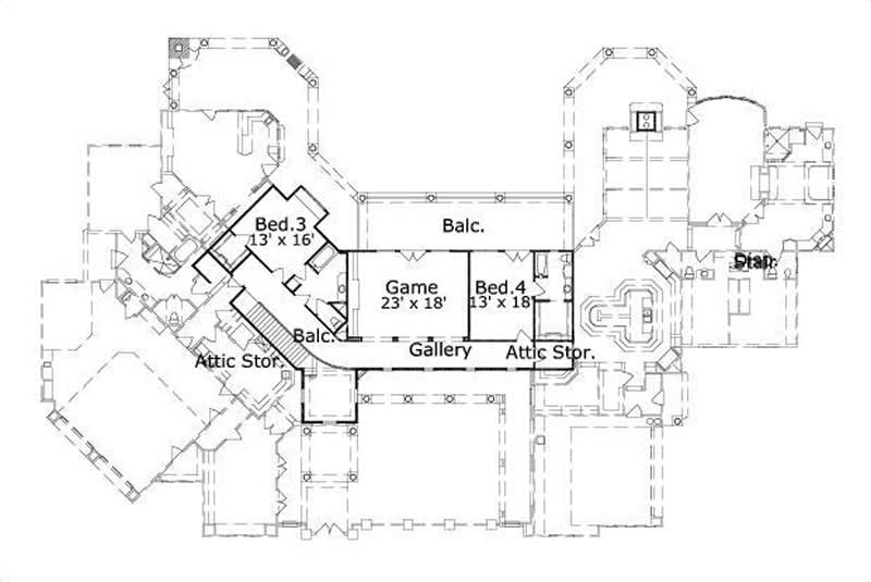 Spanish House Plans Home Design OHP962 15440