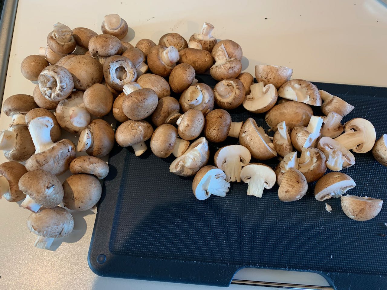 Mushroom and spinach puff pastry tart The Plant based dad