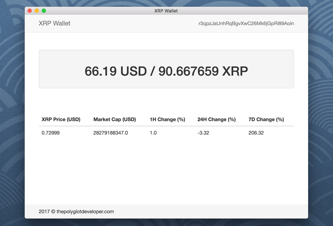 Create A CrossPlatform Desktop Ripple XRP Wallet With Vue.js And Electron