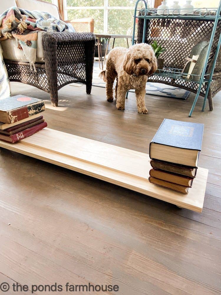 Easy DIY Farmhouse Table Riser