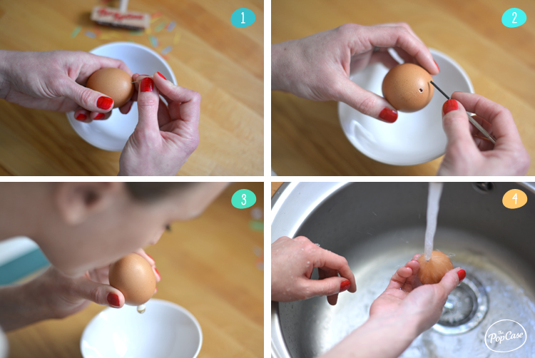 DIY Oeufs de Pâques Oeufs avec message surprise The PopCase