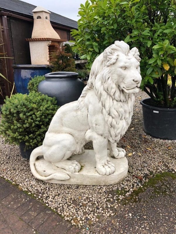 Majestic Lion Statues (pair) The Pot Place Garden Centre
