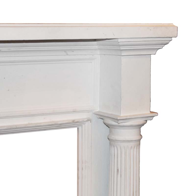 SOLD Antique Poplar Fireplace Mantel by Steiner Mantel Co