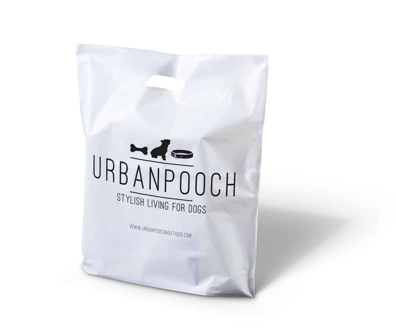 Printed Punched Handle Plastic Bags The Printed Bag Shop