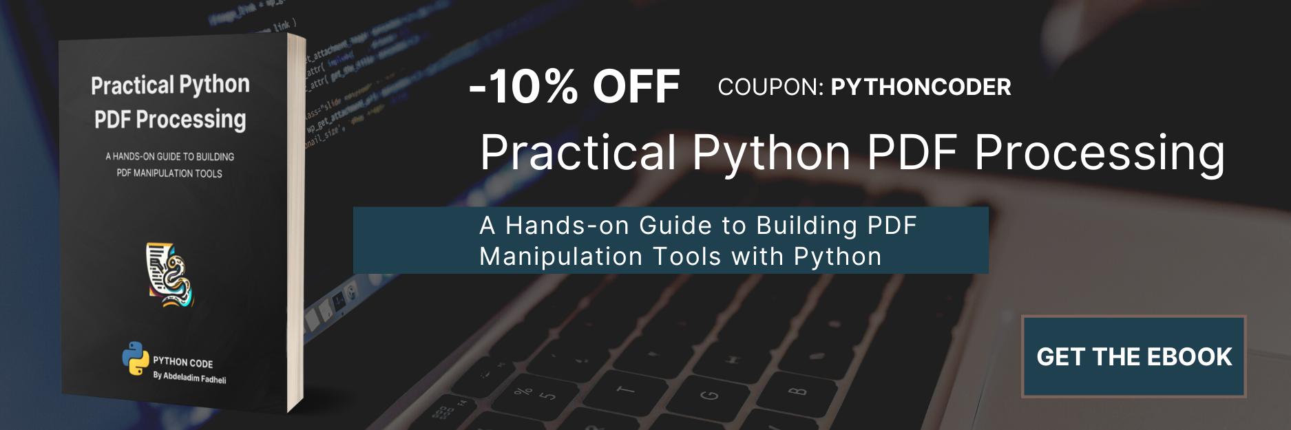 Practical Python PDF Processing EBook Python Code
