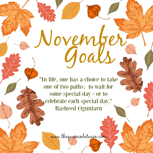 November Goals The Queen In Between