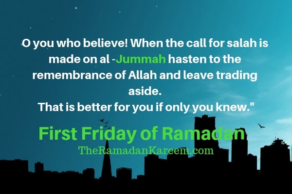 First Friday of Ramadan Quotes (First Jumma) [2020 ]