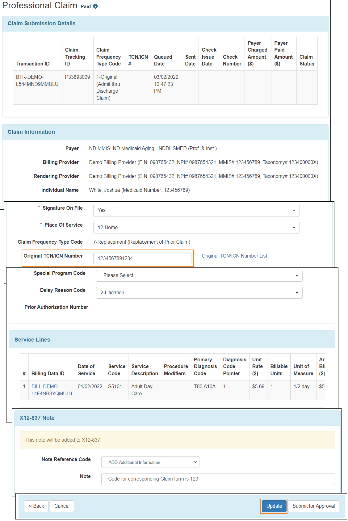 Claim Resubmission North Dakota