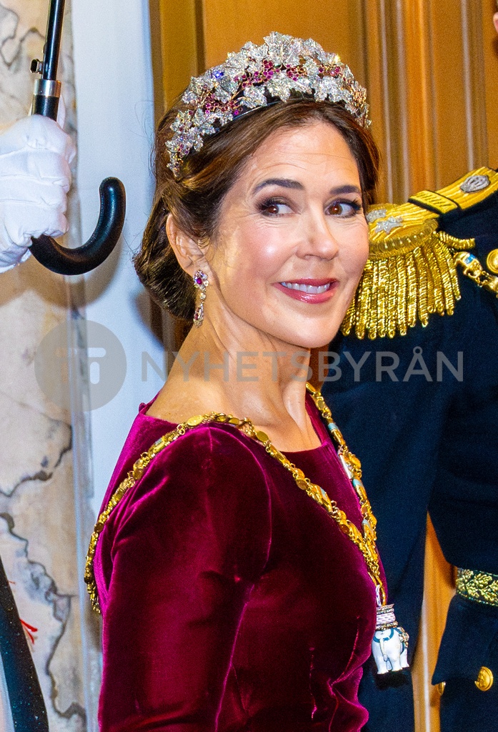 The Danish royal family attends the attends 2024 New Year Gala The