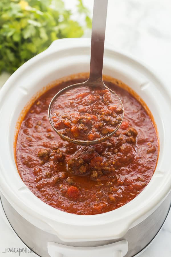 Slow Cooker Spaghetti Sauce The Recipe Rebel (Crockpot)