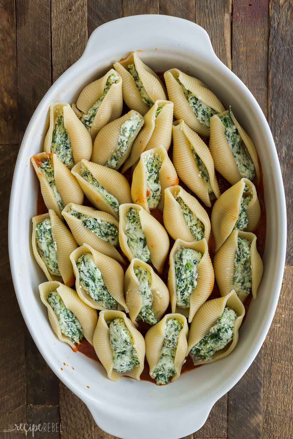 Ricotta Stuffed Shells Recipe {step by step VIDEO} The Recipe Rebel