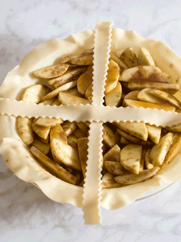 Salted Caramel Apple Pie holiday dessert by The Redhead Baker