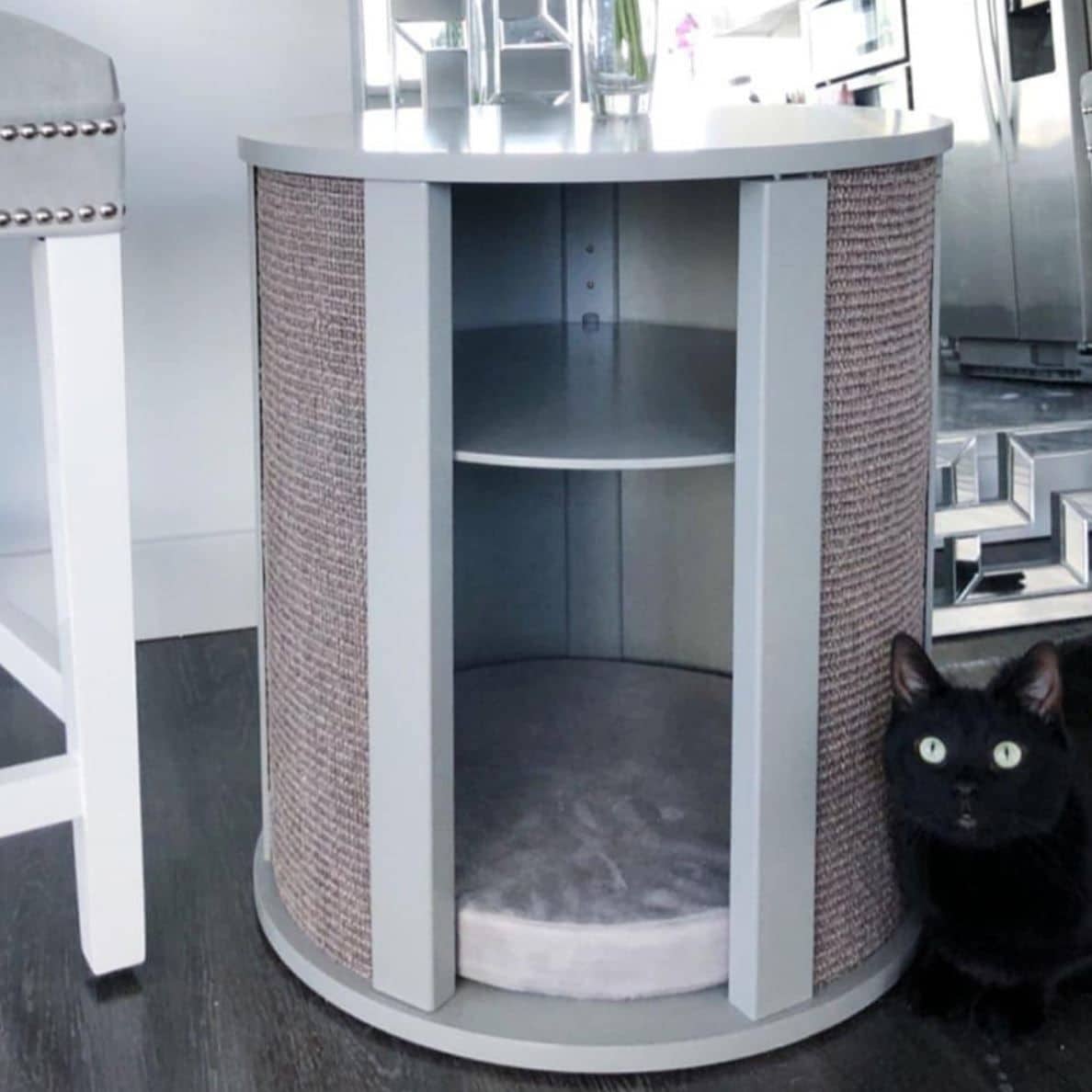 Purrrrfect End Table Cat Bed and Side End Table The Refined Feline Purrrrfect End Table Cat Bed and Side End Table The Refined Feline