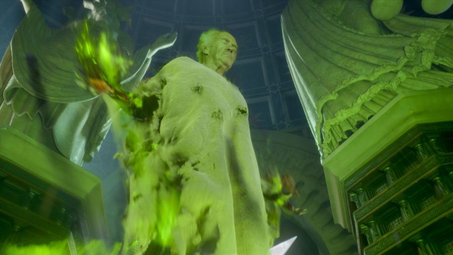 The High Sparrow in flames in 'The Winds of Winter'
