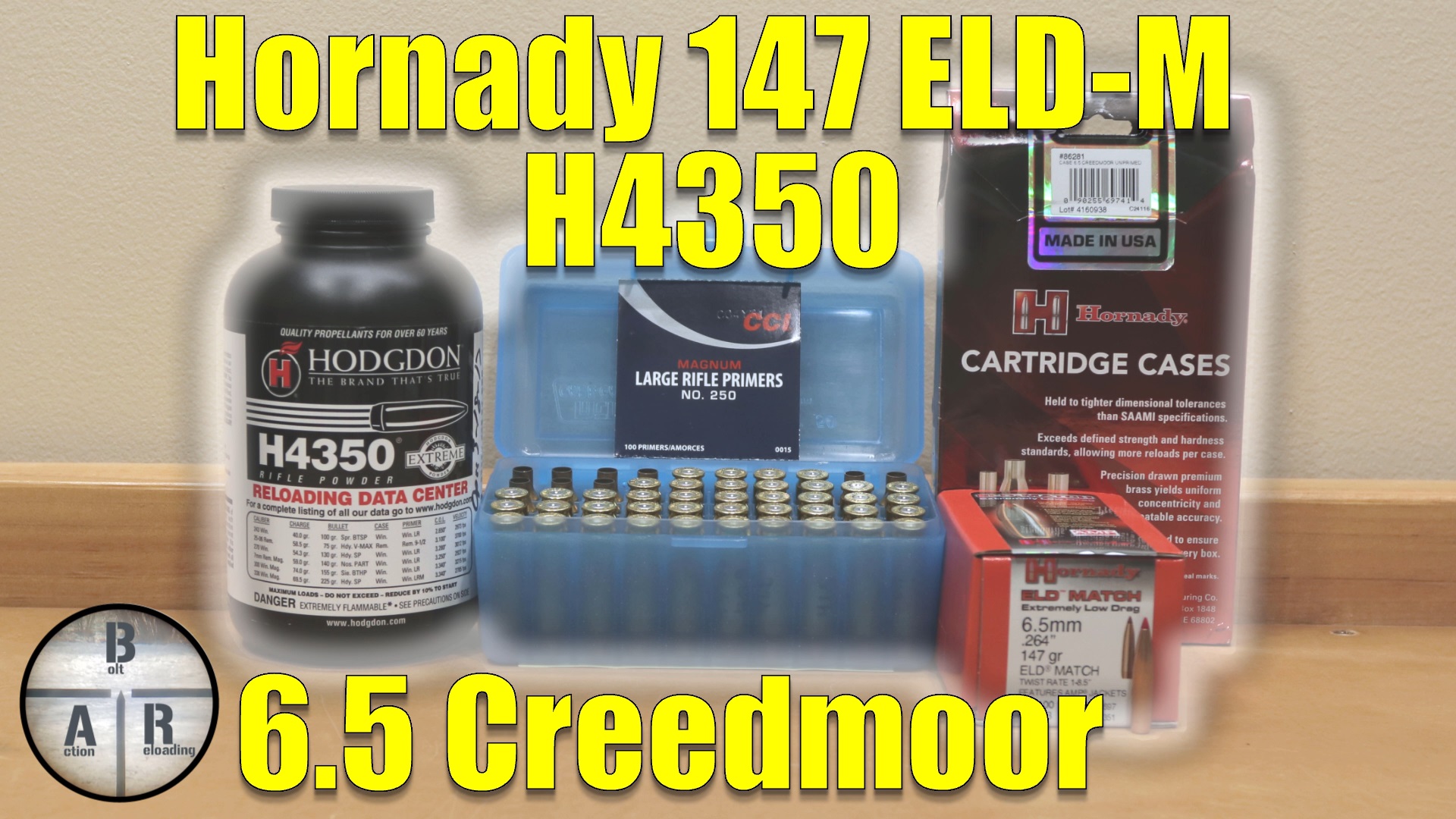 6.5 Creedmoor Hornady 147 gr ELDM with Hodgdon H4350 load development The Reloaders Network