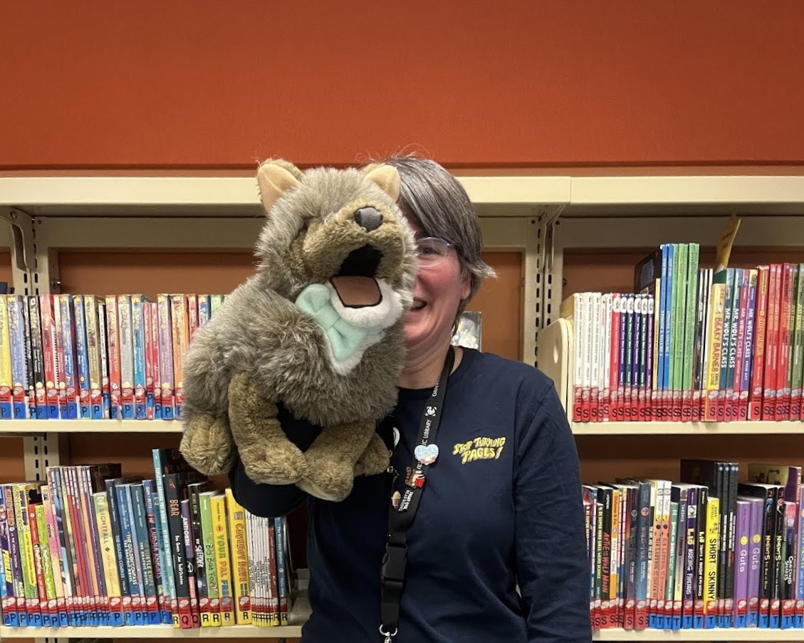 The People of Granville Clyde, the Granville Public Library’s coyote