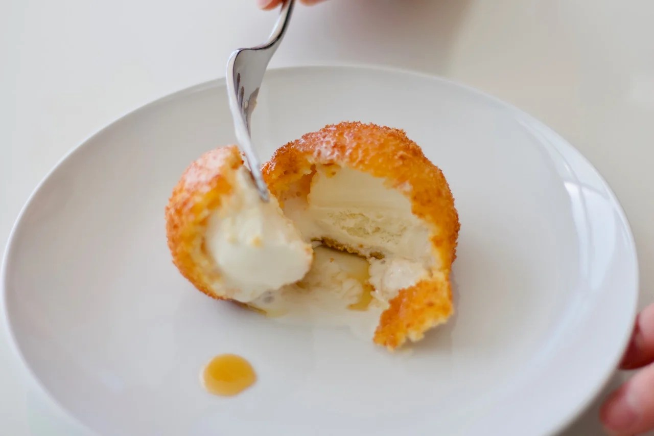 Deep Fried Ice Cream with Caramelized Pineapple Creative Home Cooking with Theresa Visintin