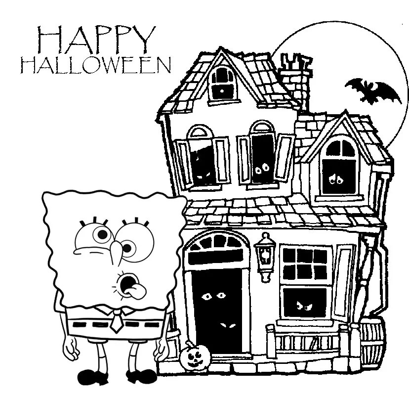 SpongeBob DVD Ghouls Fools + A Halloween Coloring Page