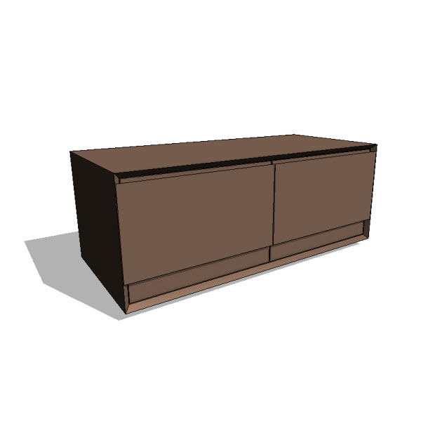 WETSTYLE M Collection Freestanding Vanity [10061] 2.00 Revit