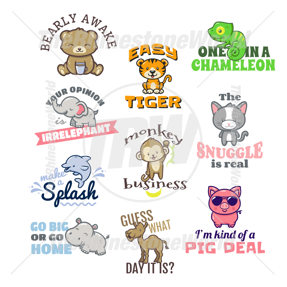 Animal Puns Live Template Mini Pack Vol 3