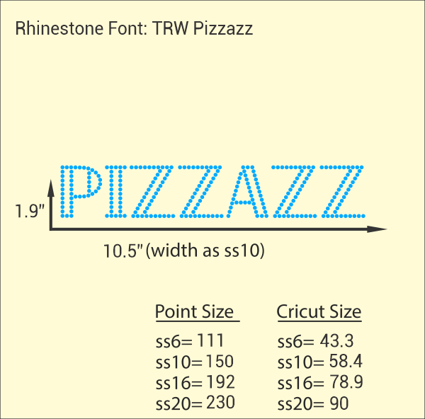 Pizzazz Rhinestone Font Design Download
