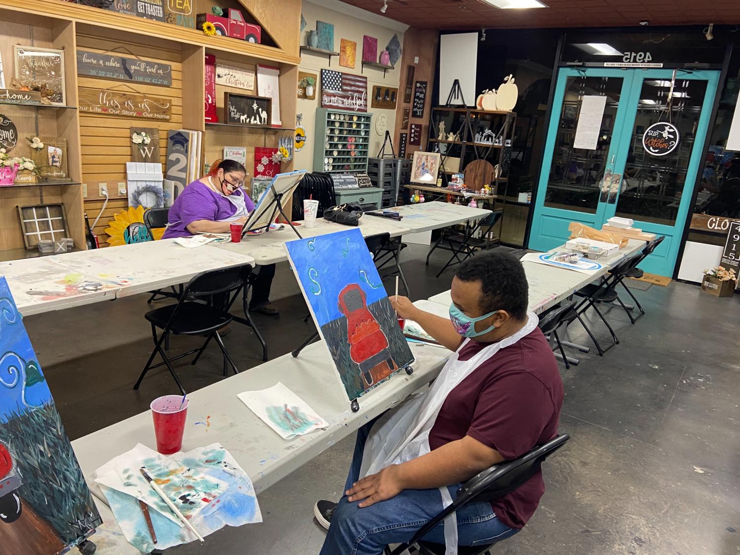 Local business Brush and Blush hosts live painting tutorial The