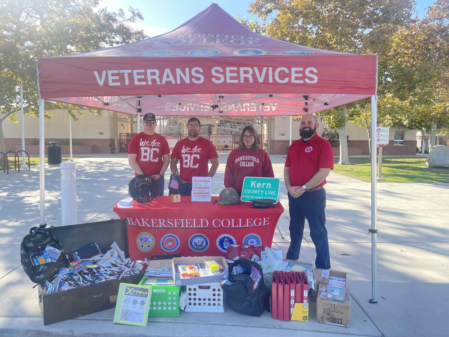 The Bakersfield College Veterans Resource Center hosted a “Stock the