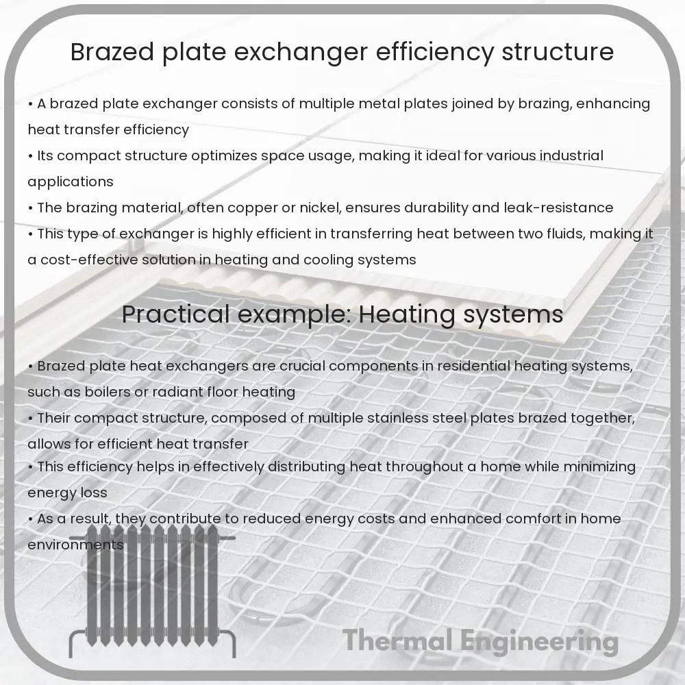 Brazed Plate Exchanger Efficiency, Structure