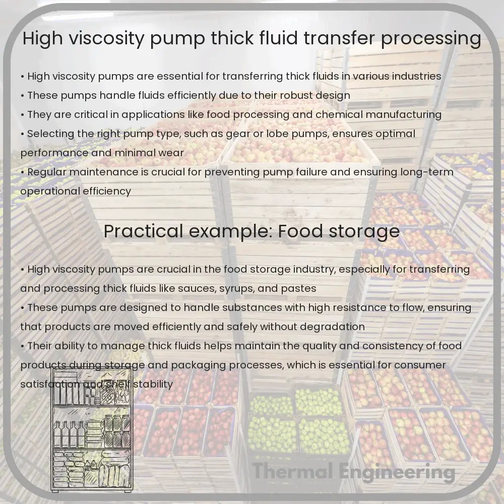 High Viscosity Pump Thick Fluid Transfer & Processing