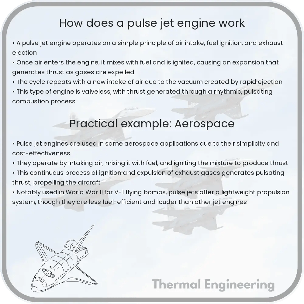 How does a pulse jet engine work