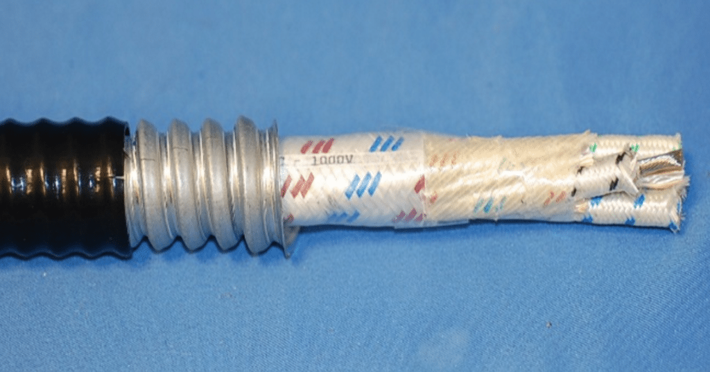 MultiConductor High Energy Ignition Cable Armored 450°C 10KVAC 25KVDC