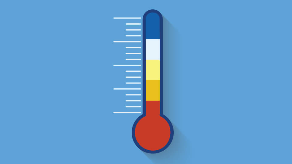 How often should you record the temperature of a commercial
