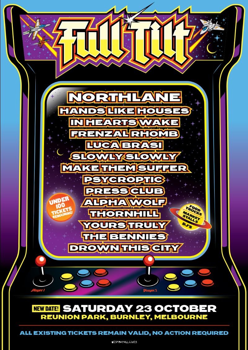 Full Tilt Festival reschedules the Melbourne Edition The Rockpit