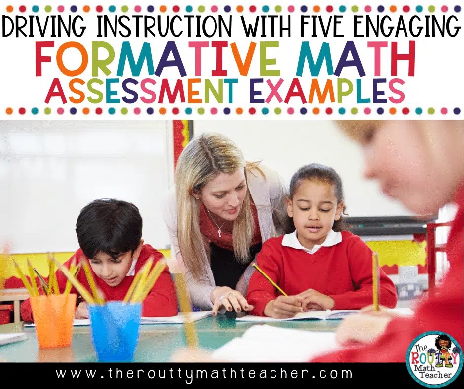 Formative Math Assessment Examples The Routty Math Teacher
