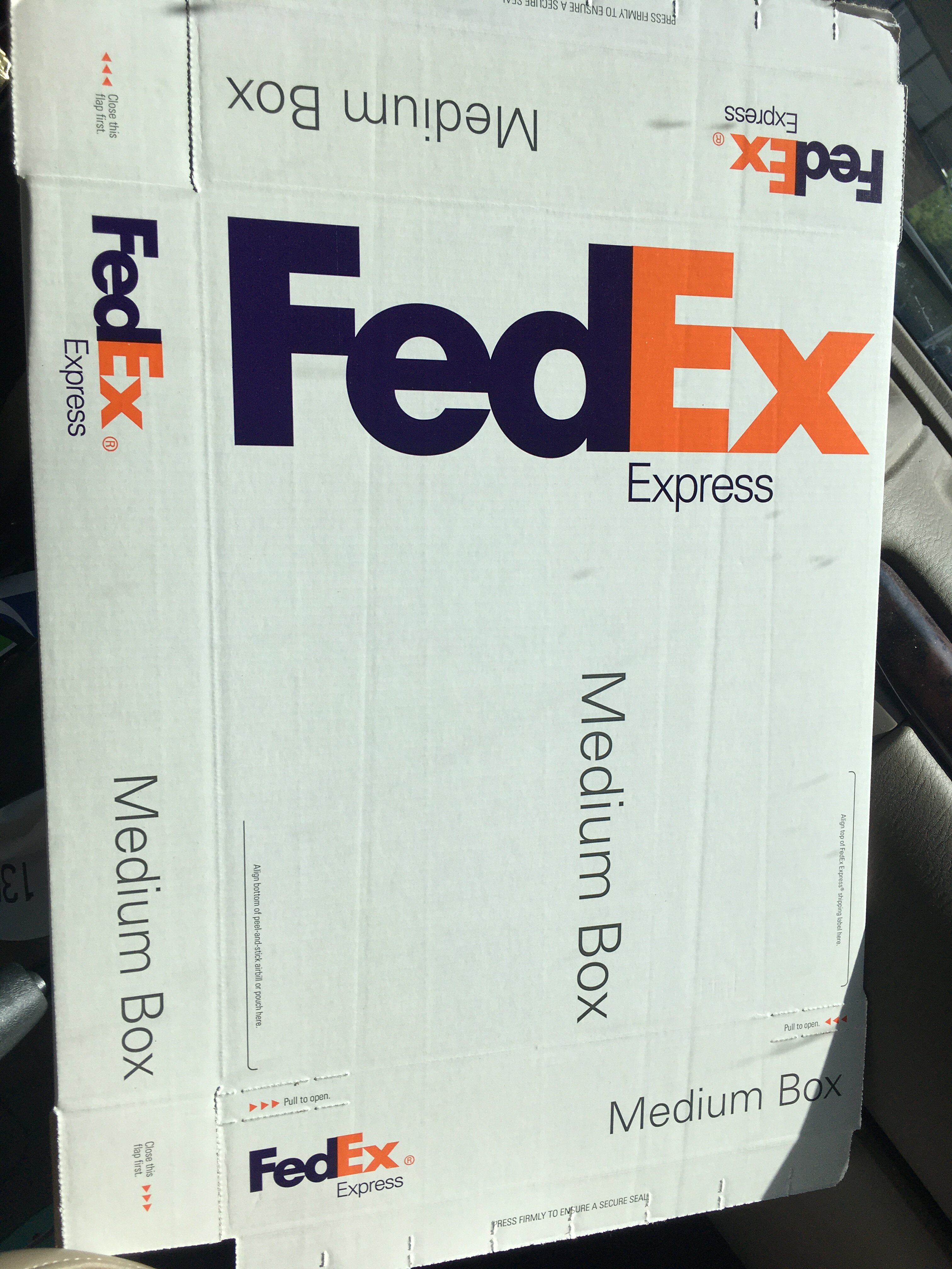 Fedex Express Label On Package