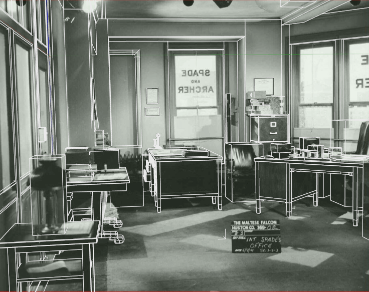 Maltese Falcon Spade and Archer Office (cg) RPF Costume and Prop