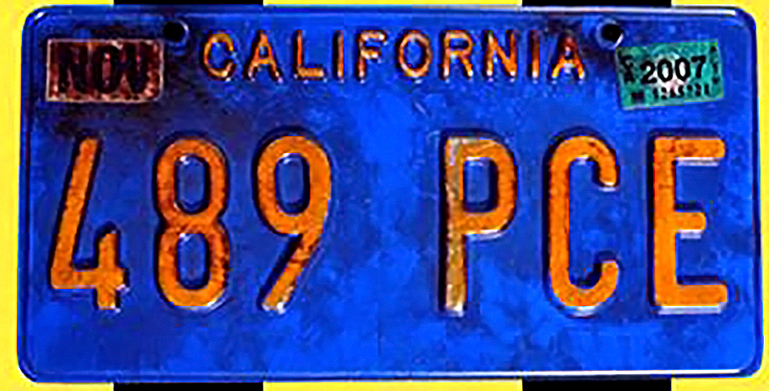 Interest Transformers Bumblebee '77 Camaro Prop License Plate from