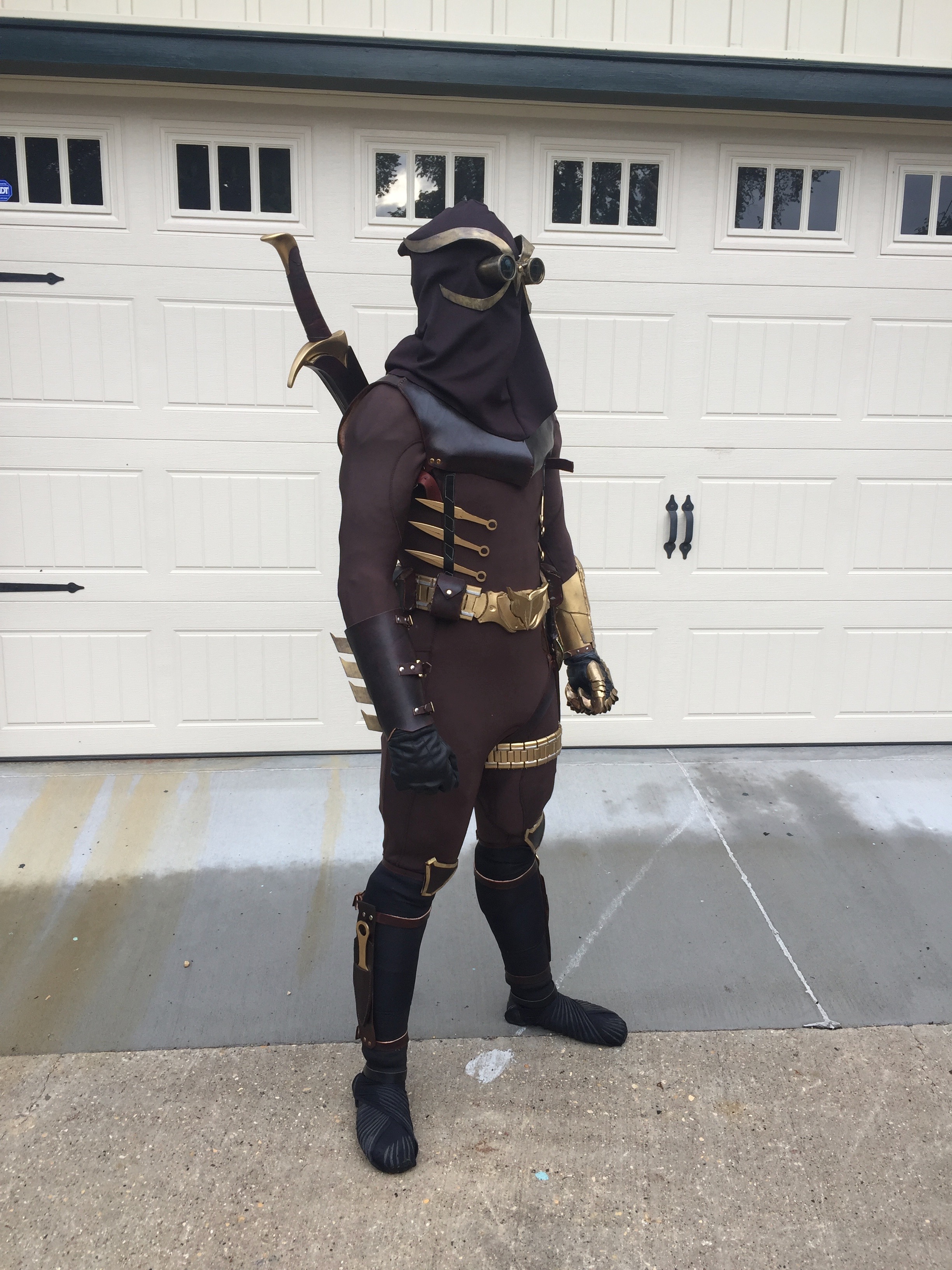 Finished DC Court of Owls Talon Cosplay RPF Costume and Prop Maker