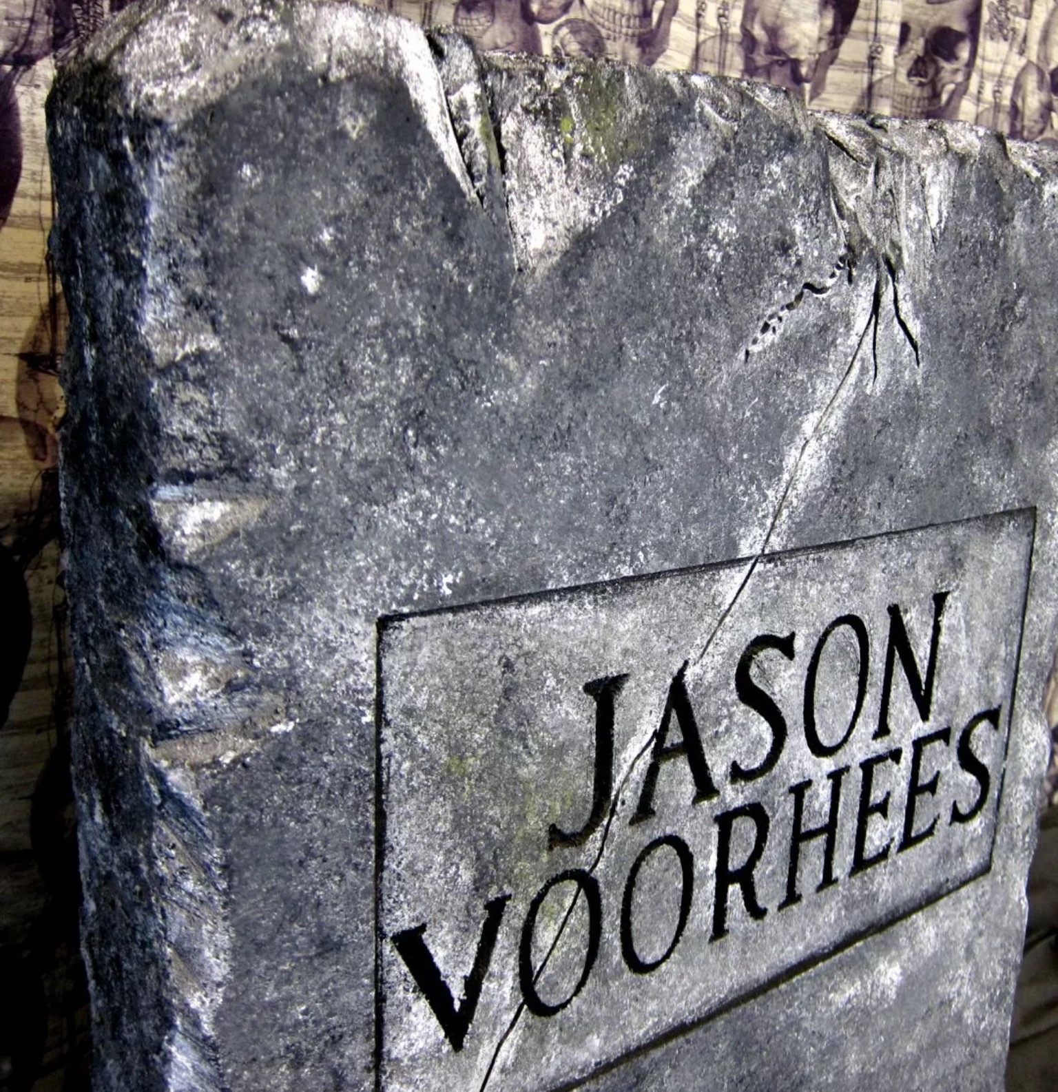 Jason Voorhees Friday the 13th Tombstone Halloween Prop Life size