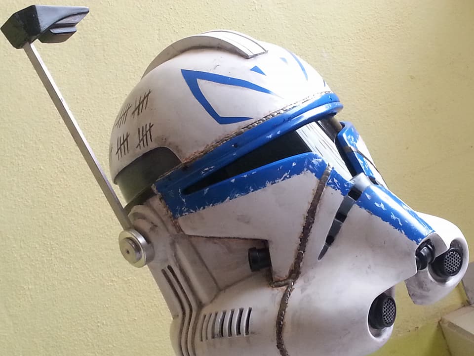 Captain Rex phase 2 helmet, realistic version RPF Costume and Prop