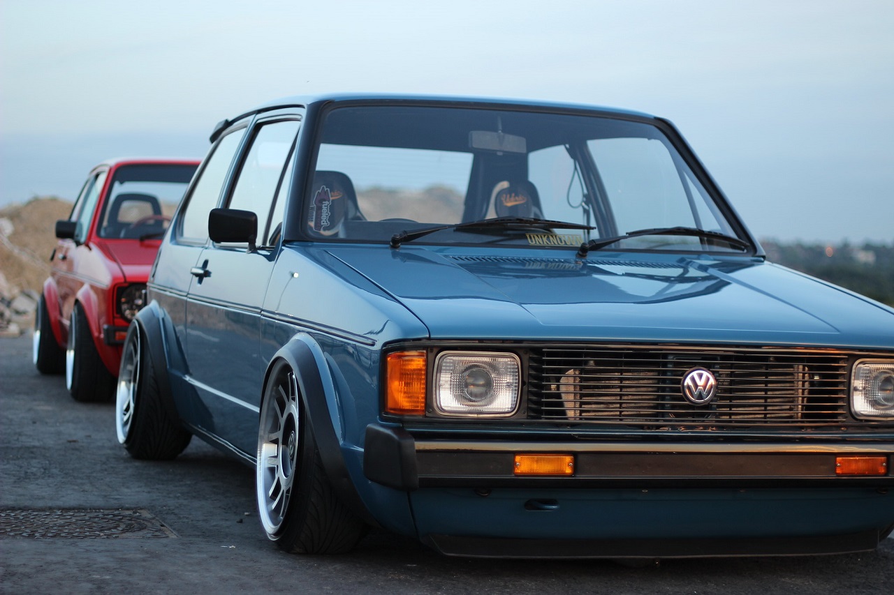 Racing Modded VW Rabbits At Show The Rusty Rabbit