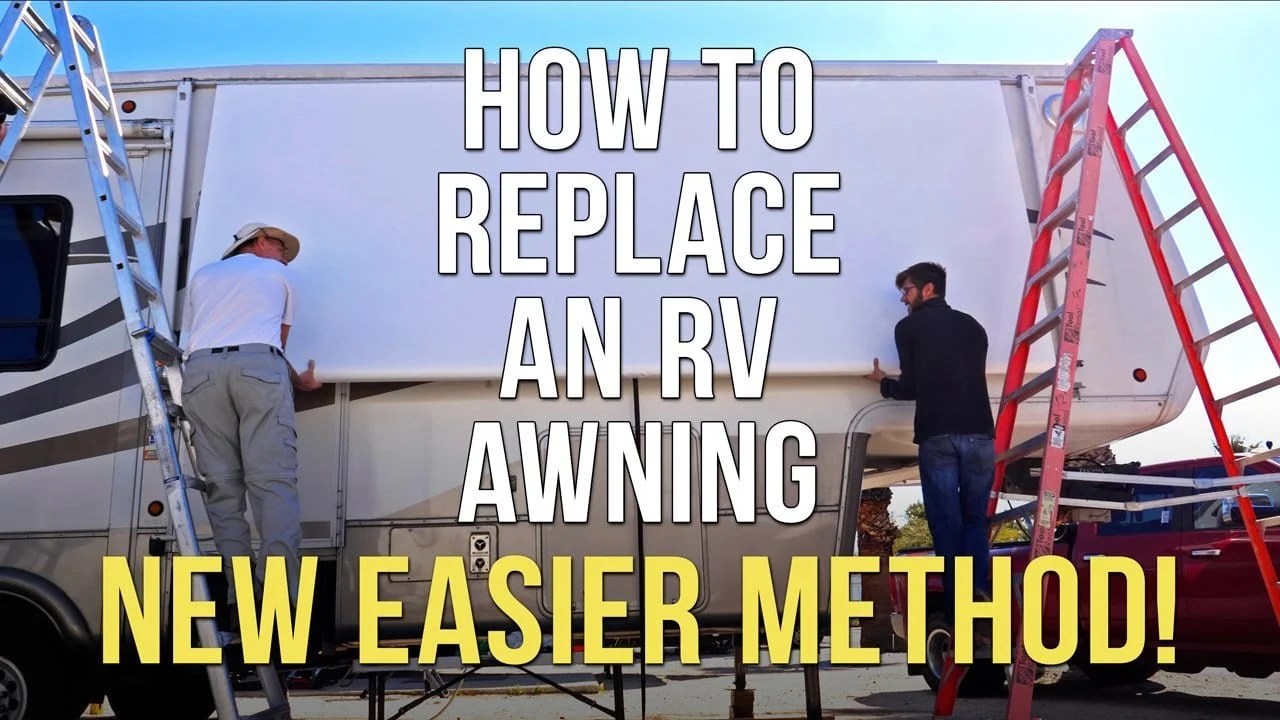 How to Replace RV Patio Awning Fabric Dometic A&E New EASIER Method