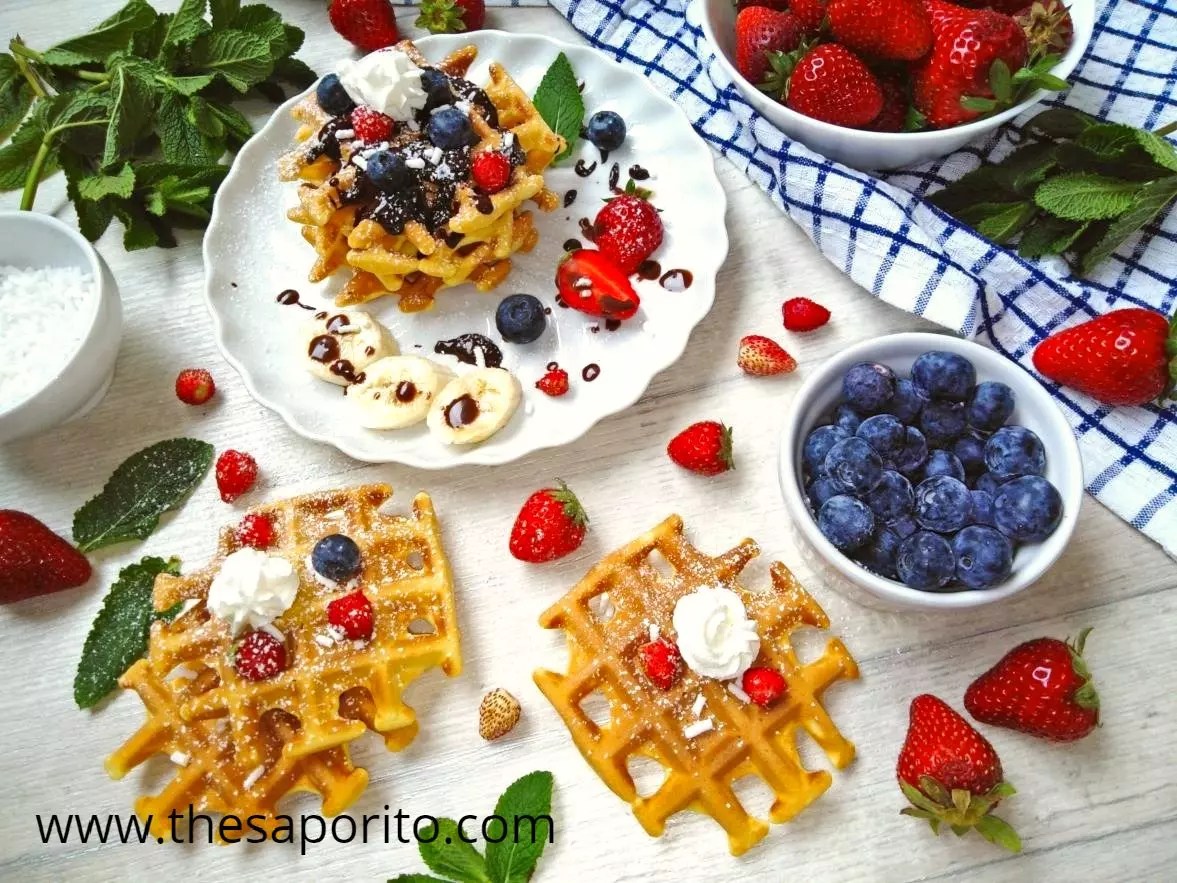 Easy American dessert waffle recipe (from scratch)