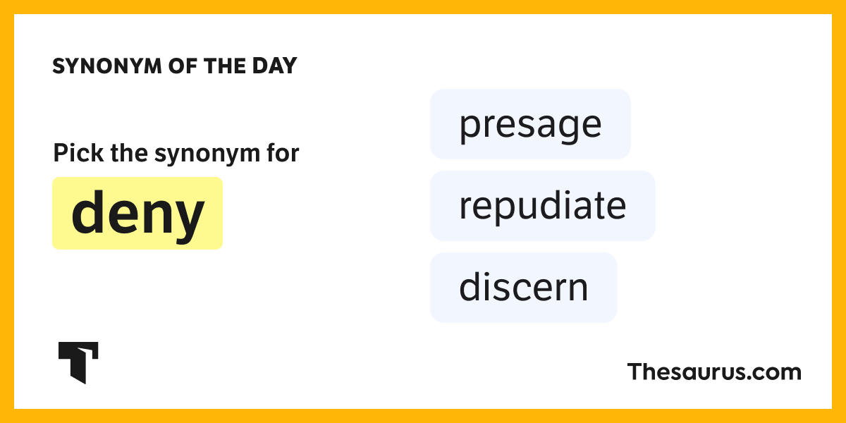Synonym of the Day repudiate