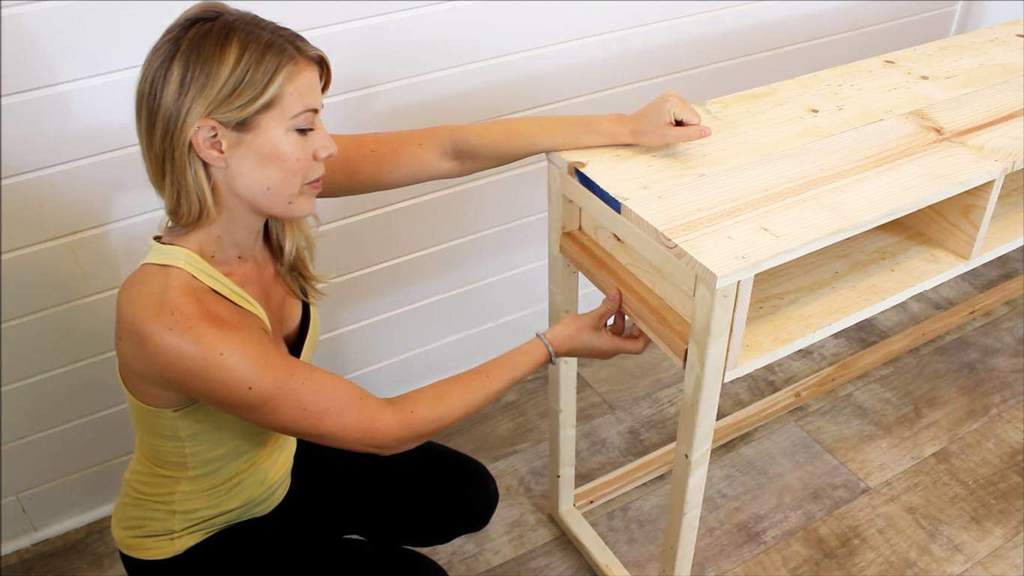 How To Build Your Own Rustic DIY Console Table for 30